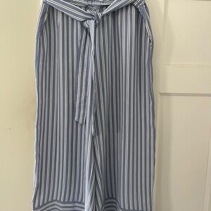 Striped Blue and White Women's Palazzo style pants